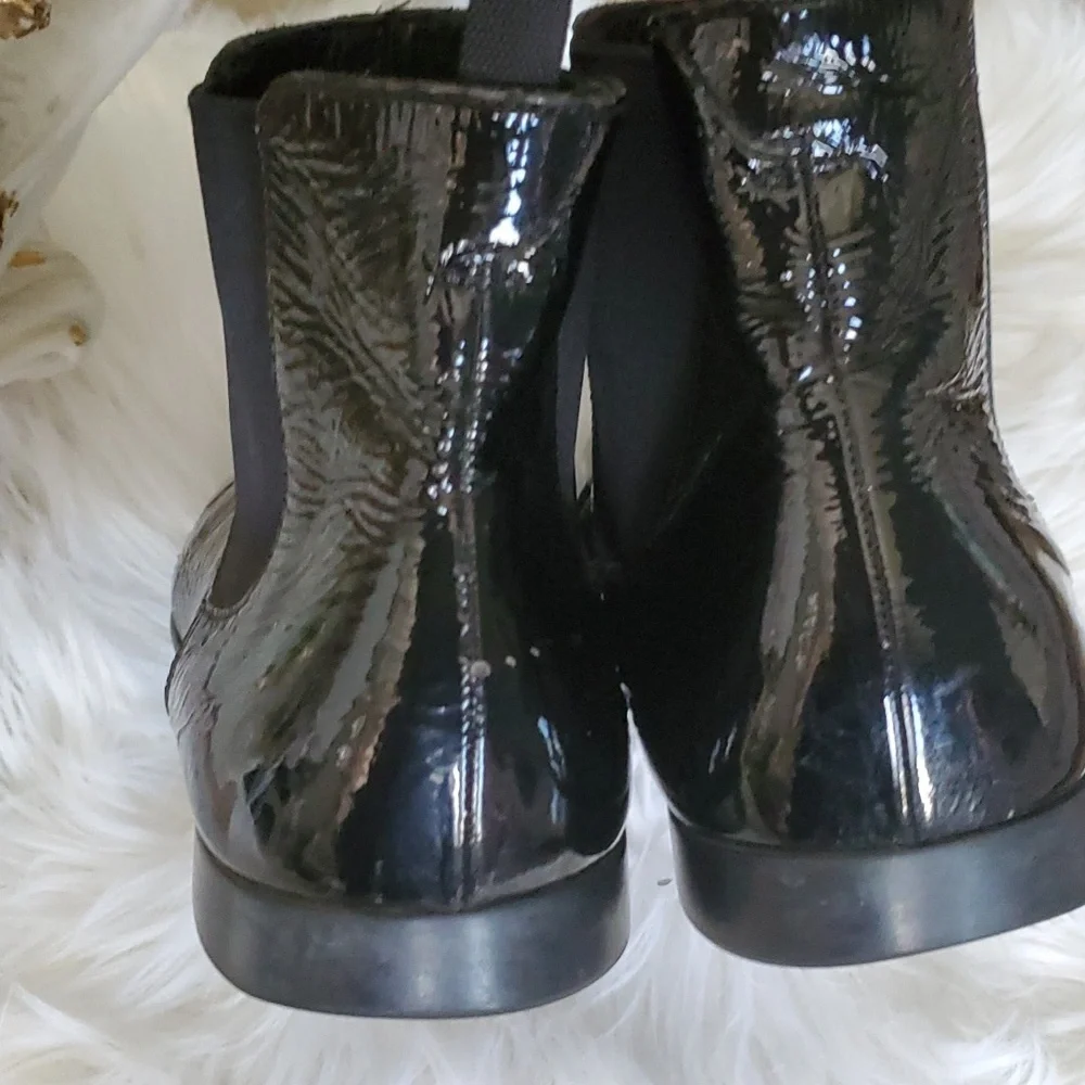 Prada patent leather slipon ankle shoes size 9 - Picture 5 of 17